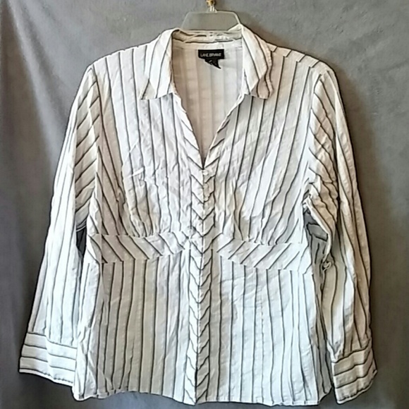 🍁Striped Blouse - Picture 1 of 3